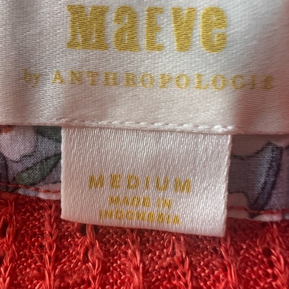 Maeve Vibrant Orange Cowl Neck Sweater SZ-M - Picture 4 of 8